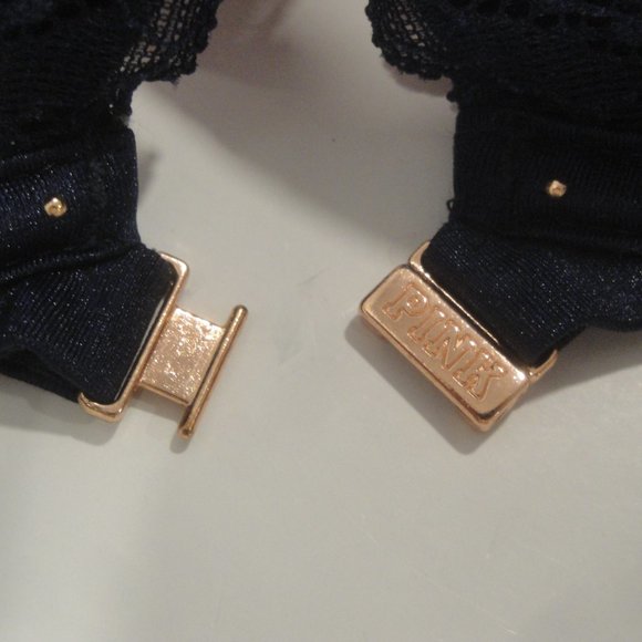 PINK by Victoria's Secret gorgeous Front clasp bra with lace trim  Size …34C - Picture 7 of 10